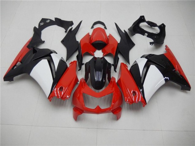 Rouge Noir Blanc Carénage Moto Kawasaki EX250 2008-2012 Rouge Noir Blanc Carénage Moto Kawasaki EX250 2008-2012