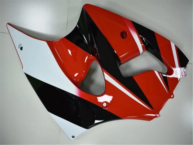 Rouge Noir Blanc Carénage Moto Kawasaki ZX6R 2000-2002 Rouge Noir Blanc Carénage Moto Kawasaki ZX6R 2000-2002