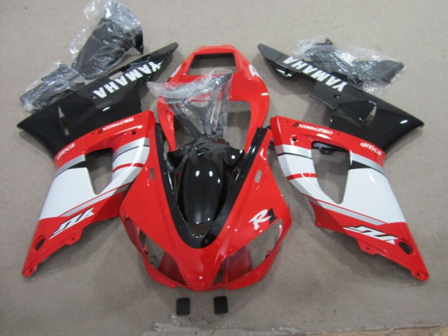 Rouge Noir Blanc Carénage Moto Yamaha R1 2009-2011 Rouge Noir Blanc Carénage Moto Yamaha R1 2009-2011