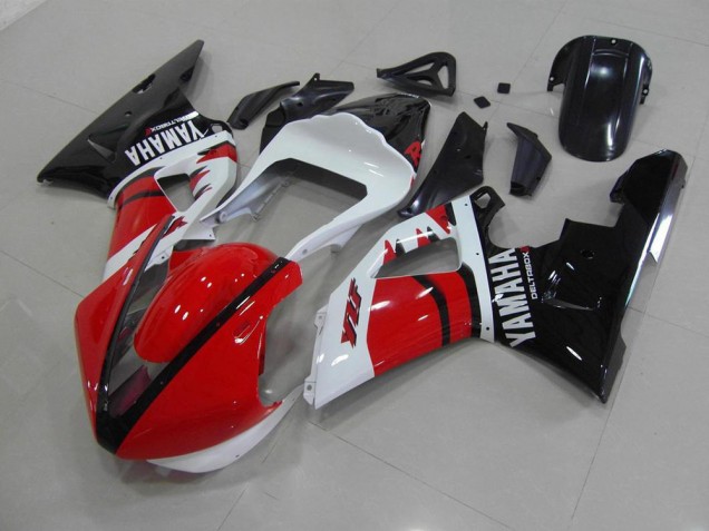 Rouge Noir Blanc Courses Version Carénage Moto Yamaha R1 2000-2001 Rouge Noir Blanc Courses Version Carénage Moto Yamaha R1 2000-2001