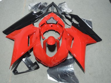 Rouge Noir Carénage Moto Ducati 1098 2007-2014