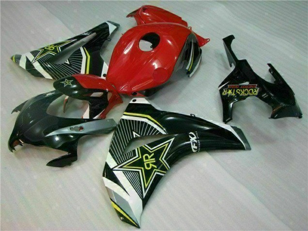 Rouge Noir Carénage Moto Honda CBR 1000 RR 2008-2011 Rouge Noir Carénage Moto Honda CBR 1000 RR 2008-2011