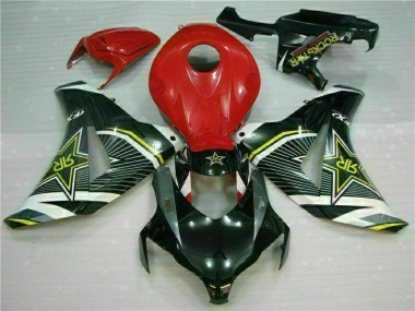 Rouge Noir Carénage Moto Honda CBR 1000 RR 2008-2011