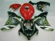 Rouge Noir Carénage Moto Honda CBR 1000 RR 2008-2011 Rouge Noir Carénage Moto Honda CBR 1000 RR 2008-2011