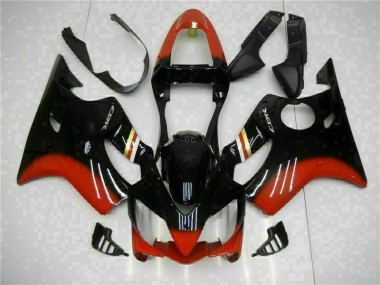 Rouge Noir Carénage Moto Honda CBR 600 F4i 2001-2003