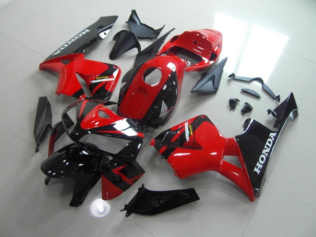 Rouge Noir Carénage Moto Honda CBR 600 RR 2005-2006