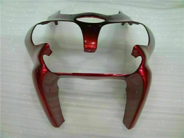 Rouge Noir Carénage Moto Kawasaki ZX6R 2000-2002 Rouge Noir Carénage Moto Kawasaki ZX6R 2000-2002