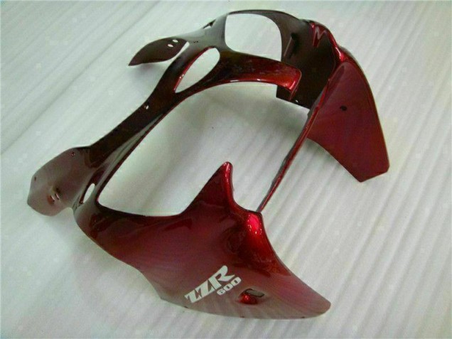 Rouge Noir Carénage Moto Kawasaki ZX6R 2000-2002 Rouge Noir Carénage Moto Kawasaki ZX6R 2000-2002