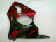 Rouge Noir Carénage Moto Kawasaki ZX6R 2000-2002 Rouge Noir Carénage Moto Kawasaki ZX6R 2000-2002