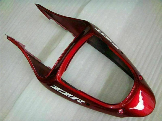 Rouge Noir Carénage Moto Kawasaki ZX6R 2000-2002 Rouge Noir Carénage Moto Kawasaki ZX6R 2000-2002