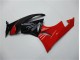 Rouge Noir Carénage Moto Kawasaki ZX6R 2009-2012 Rouge Noir Carénage Moto Kawasaki ZX6R 2009-2012