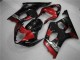 Rouge Noir Carénage Moto Suzuki GSXR 1000 K3 2003-2004 Rouge Noir Carénage Moto Suzuki GSXR 1000 K3 2003-2004