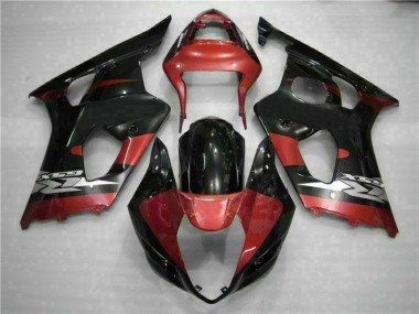 Rouge Noir Carénage Moto Suzuki GSXR 1000 K3 2003-2004