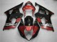 Rouge Noir Carénage Moto Suzuki GSXR 1000 K3 2003-2004 Rouge Noir Carénage Moto Suzuki GSXR 1000 K3 2003-2004
