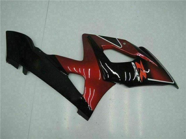 Rouge Noir Carénage Moto Suzuki GSXR 1000 K5 2005-2006 Rouge Noir Carénage Moto Suzuki GSXR 1000 K5 2005-2006