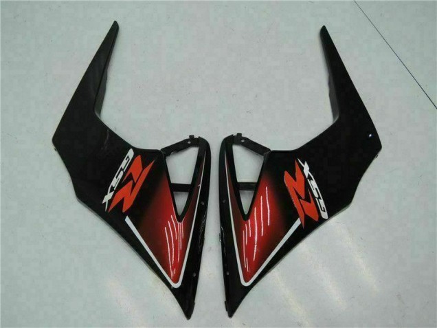 Rouge Noir Carénage Moto Suzuki GSXR 1000 K5 2005-2006 Rouge Noir Carénage Moto Suzuki GSXR 1000 K5 2005-2006