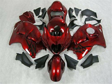 Rouge Noir Carénage Moto Suzuki GSXR 1300 Hayabusa 1996-2007