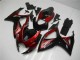 Rouge Noir Carénage Moto Suzuki GSXR 600 / 750 K6 2006-2007 Rouge Noir Carénage Moto Suzuki GSXR 600 / 750 K6 2006-2007