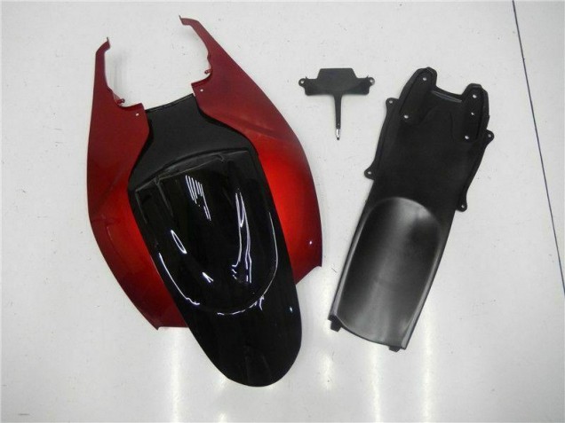 Rouge Noir Carénage Moto Suzuki GSXR 600 / 750 K6 2006-2007 Rouge Noir Carénage Moto Suzuki GSXR 600 / 750 K6 2006-2007