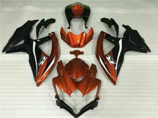 Rouge Noir Carénage Moto Suzuki GSXR 600 / 750 K8 2008-2010 Rouge Noir Carénage Moto Suzuki GSXR 600 / 750 K8 2008-2010