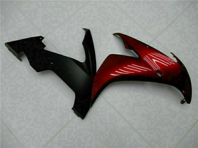 Rouge Noir Carénage Moto Yamaha R1 2004-2006 Rouge Noir Carénage Moto Yamaha R1 2004-2006