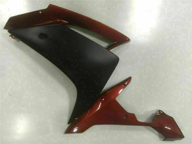 Rouge Noir Carénage Moto Yamaha R1 2007-2008 Rouge Noir Carénage Moto Yamaha R1 2007-2008