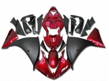 Rouge Noir Carénage Moto Yamaha R1 2009-2011