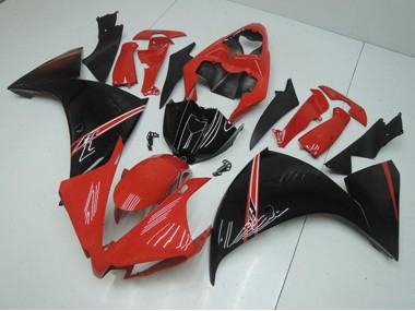 Rouge Noir Carénage Moto Yamaha R1 2012-2014