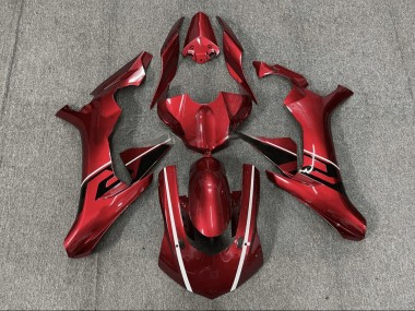Rouge Noir Carénage Moto Yamaha R1 2015-2019