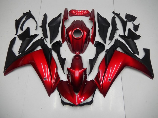 Rouge Noir Carénage Moto Yamaha R3 2015-2022 Rouge Noir Carénage Moto Yamaha R3 2015-2022