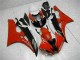 Rouge Noir Carénage Moto Yamaha R6 2006-2007 Rouge Noir Carénage Moto Yamaha R6 2006-2007
