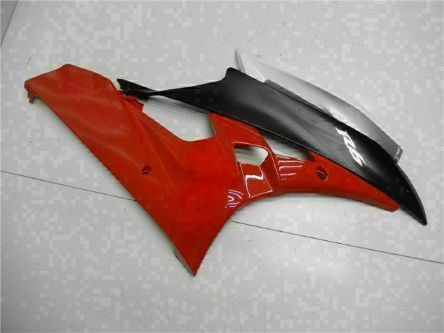 Rouge Noir Carénage Moto Yamaha R6 2006-2007 Rouge Noir Carénage Moto Yamaha R6 2006-2007