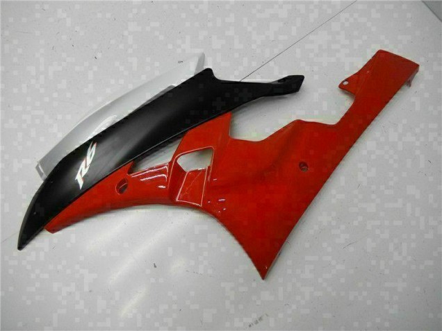 Rouge Noir Carénage Moto Yamaha R6 2006-2007 Rouge Noir Carénage Moto Yamaha R6 2006-2007