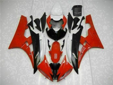 Rouge Noir Carénage Moto Yamaha R6 2006-2007