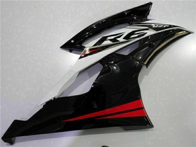 Rouge Noir Carénage Moto Yamaha R6 2008-2016 Rouge Noir Carénage Moto Yamaha R6 2008-2016