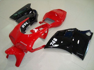 Rouge Noir Carénages Moto Ducati 748 916 996 996S 1993-2005