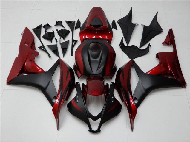 Rouge Noir Carénages Moto Honda CBR 600 RR 2007-2008 Rouge Noir Carénages Moto Honda CBR 600 RR 2007-2008