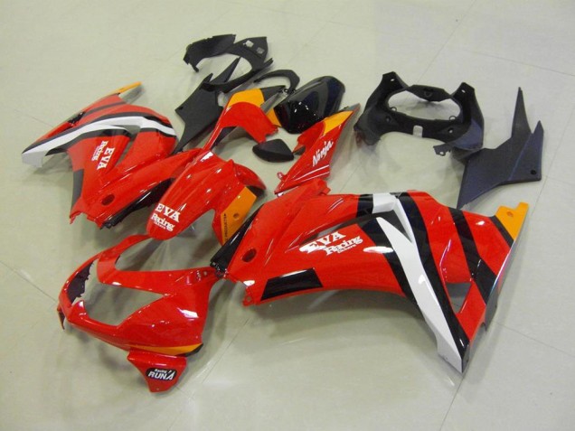 Rouge Noir Carénages Moto Kawasaki ZX 250R 2008-2012 Rouge Noir Carénages Moto Kawasaki ZX 250R 2008-2012