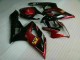Rouge Noir Carénages Moto Suzuki GSXR 1000 K5 2005-2006 Rouge Noir Carénages Moto Suzuki GSXR 1000 K5 2005-2006