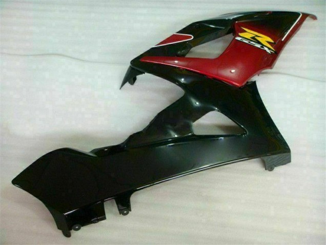 Rouge Noir Carénages Moto Suzuki GSXR 1000 K5 2005-2006 Rouge Noir Carénages Moto Suzuki GSXR 1000 K5 2005-2006
