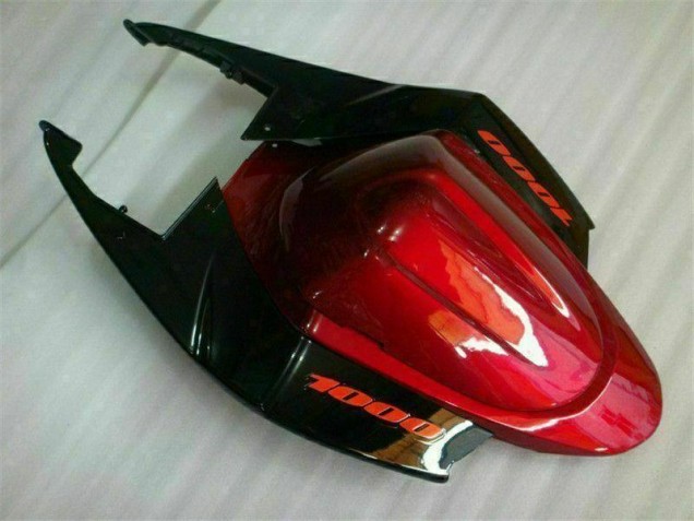 Rouge Noir Carénages Moto Suzuki GSXR 1000 K5 2005-2006 Rouge Noir Carénages Moto Suzuki GSXR 1000 K5 2005-2006