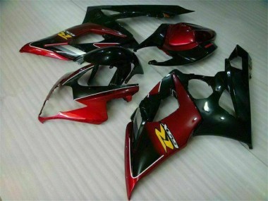 Rouge Noir Carénages Moto Suzuki GSXR 1000 K5 2005-2006