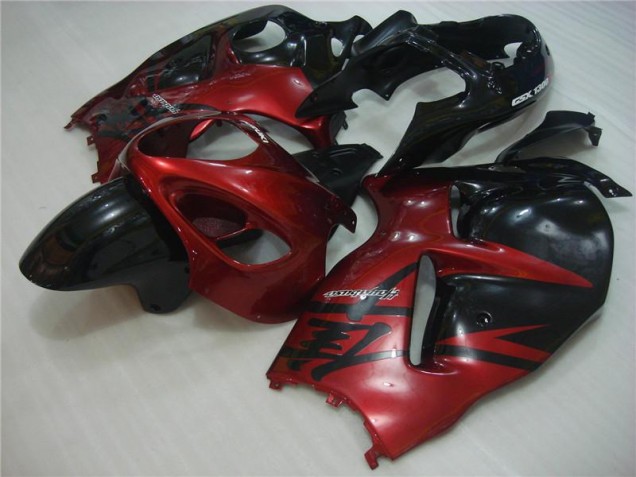 Rouge Noir Carénages Moto Suzuki GSXR 1300 Hayabusa 1996-2007 Rouge Noir Carénages Moto Suzuki GSXR 1300 Hayabusa 1996-2007