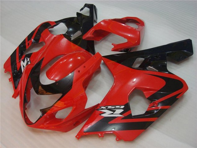 Rouge Noir Carénages Moto Suzuki GSXR 600 / 750 K4 2004-2005 Rouge Noir Carénages Moto Suzuki GSXR 600 / 750 K4 2004-2005