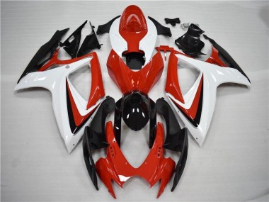 Rouge Noir Carénages Moto Suzuki GSXR 600 / 750 K6 2006-2007