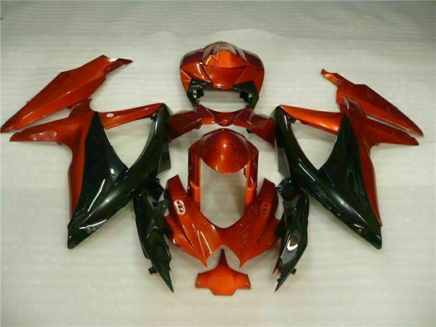 Rouge Noir Carénages Moto Suzuki GSXR 600 / 750 K8 2008-2010