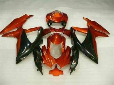 Rouge Noir Carénages Moto Suzuki GSXR 600 / 750 K8 2008-2010