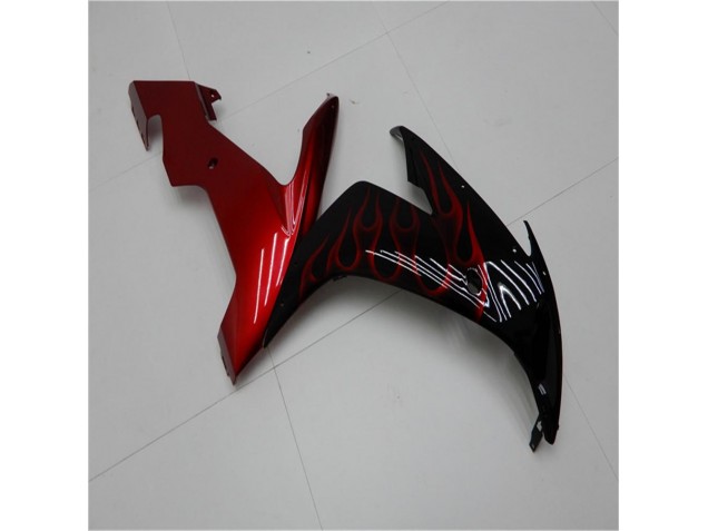 Rouge Noir Carénages Moto Yamaha R1 2004-2006 Rouge Noir Carénages Moto Yamaha R1 2004-2006