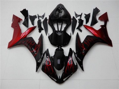 Rouge Noir Carénages Moto Yamaha R1 2004-2006