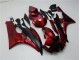 Rouge Noir Carénages Moto Yamaha R6 2006-2007 Rouge Noir Carénages Moto Yamaha R6 2006-2007